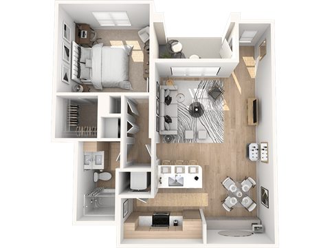 A1- Allegre Floor Plan  at Altis Santa Barbara, Florida